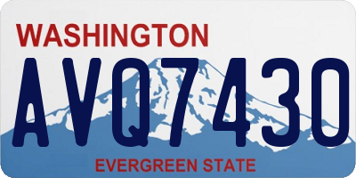 WA license plate AVQ7430