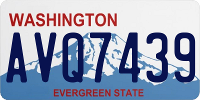 WA license plate AVQ7439