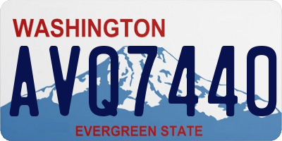 WA license plate AVQ7440