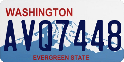 WA license plate AVQ7448