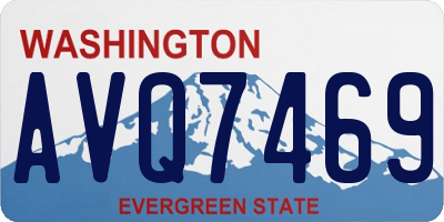 WA license plate AVQ7469