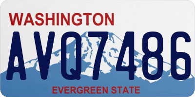 WA license plate AVQ7486