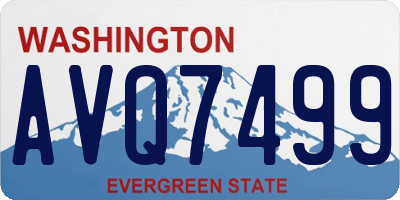 WA license plate AVQ7499