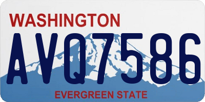 WA license plate AVQ7586