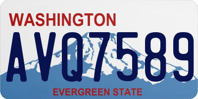 WA license plate AVQ7589