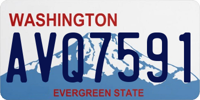 WA license plate AVQ7591
