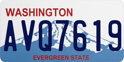 WA license plate AVQ7619