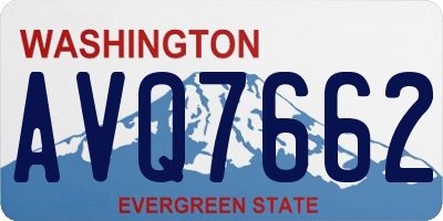 WA license plate AVQ7662