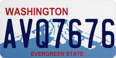 WA license plate AVQ7676