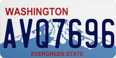 WA license plate AVQ7696