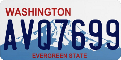 WA license plate AVQ7699