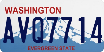 WA license plate AVQ7714