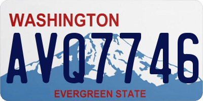 WA license plate AVQ7746