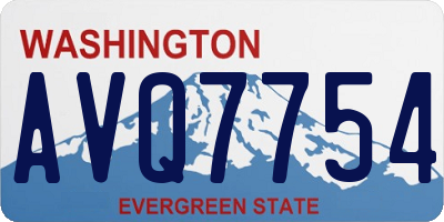 WA license plate AVQ7754