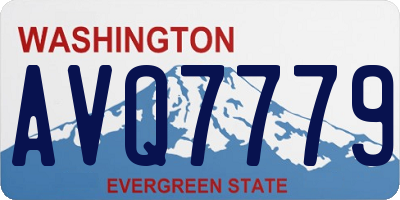 WA license plate AVQ7779