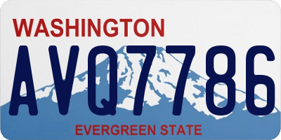 WA license plate AVQ7786