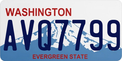 WA license plate AVQ7799