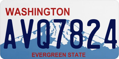 WA license plate AVQ7824
