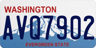 WA license plate AVQ7902