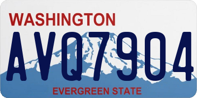 WA license plate AVQ7904