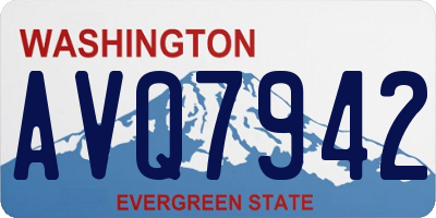 WA license plate AVQ7942