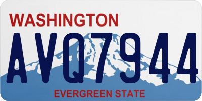 WA license plate AVQ7944