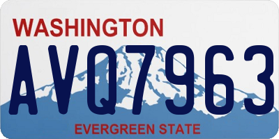 WA license plate AVQ7963