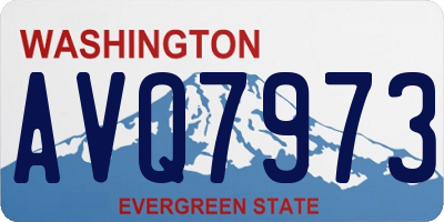 WA license plate AVQ7973