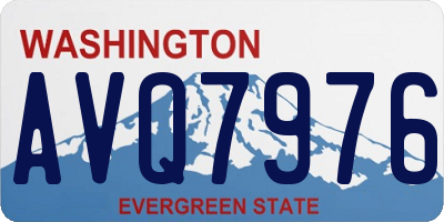 WA license plate AVQ7976