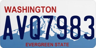WA license plate AVQ7983
