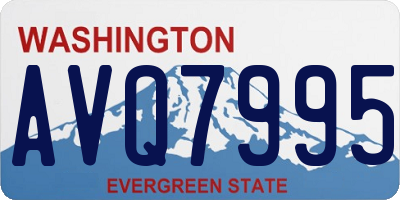 WA license plate AVQ7995