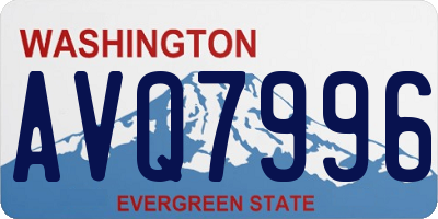 WA license plate AVQ7996