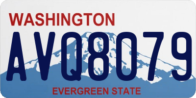 WA license plate AVQ8079