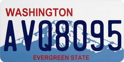 WA license plate AVQ8095