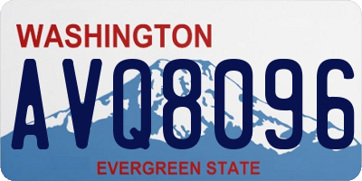WA license plate AVQ8096