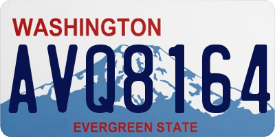 WA license plate AVQ8164