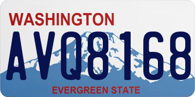 WA license plate AVQ8168