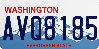 WA license plate AVQ8185