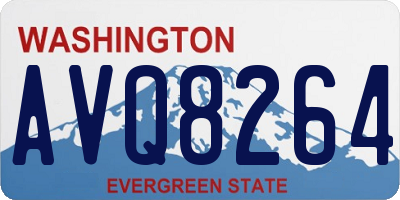 WA license plate AVQ8264