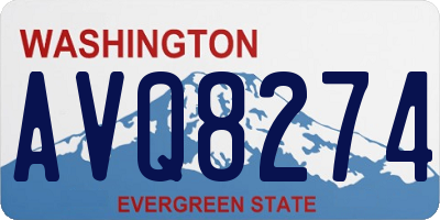 WA license plate AVQ8274