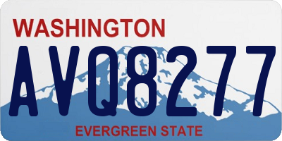 WA license plate AVQ8277