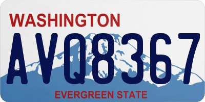 WA license plate AVQ8367