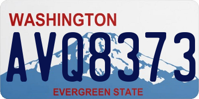 WA license plate AVQ8373
