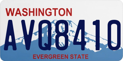 WA license plate AVQ8410