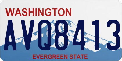 WA license plate AVQ8413