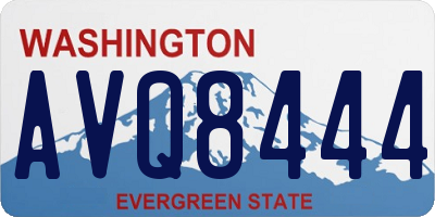 WA license plate AVQ8444