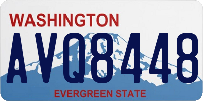 WA license plate AVQ8448