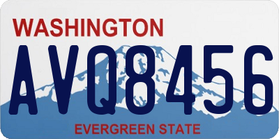 WA license plate AVQ8456