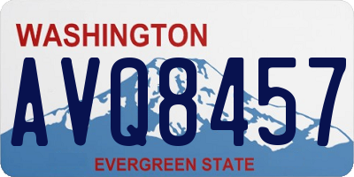 WA license plate AVQ8457