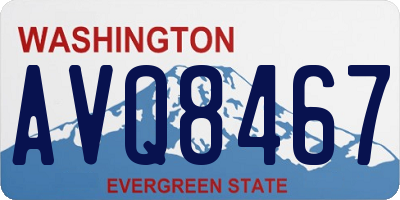 WA license plate AVQ8467